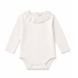 Aster and Oak Coconut Ruffle Onesie