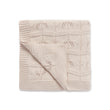 Aster and Oak Oatmeal Leaf Knit Blanket | Blankets | Bon Bon Tresor