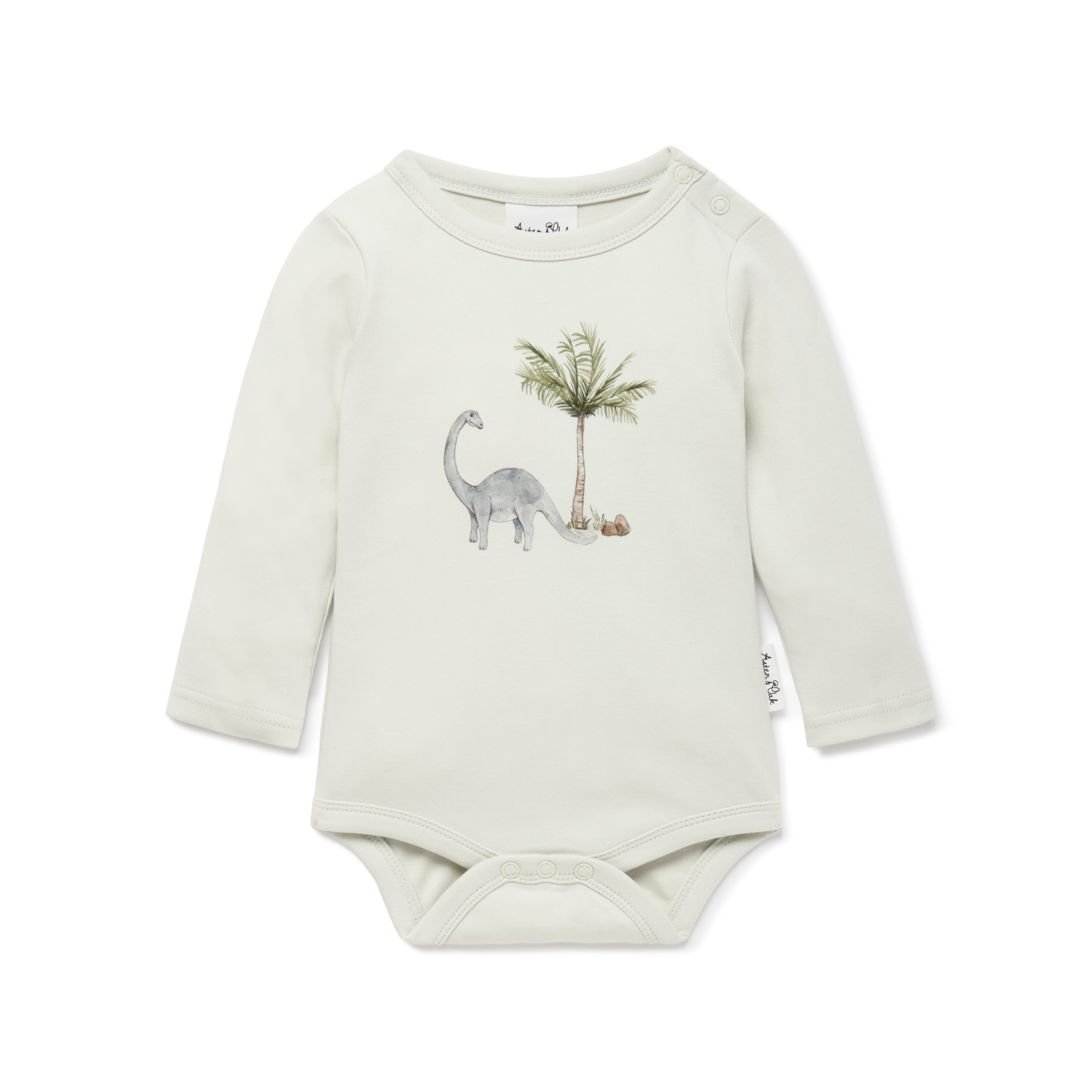 Aster and Oak Dinosaur Print Onesie | Rompers & Playsuits | Bon Bon Tresor