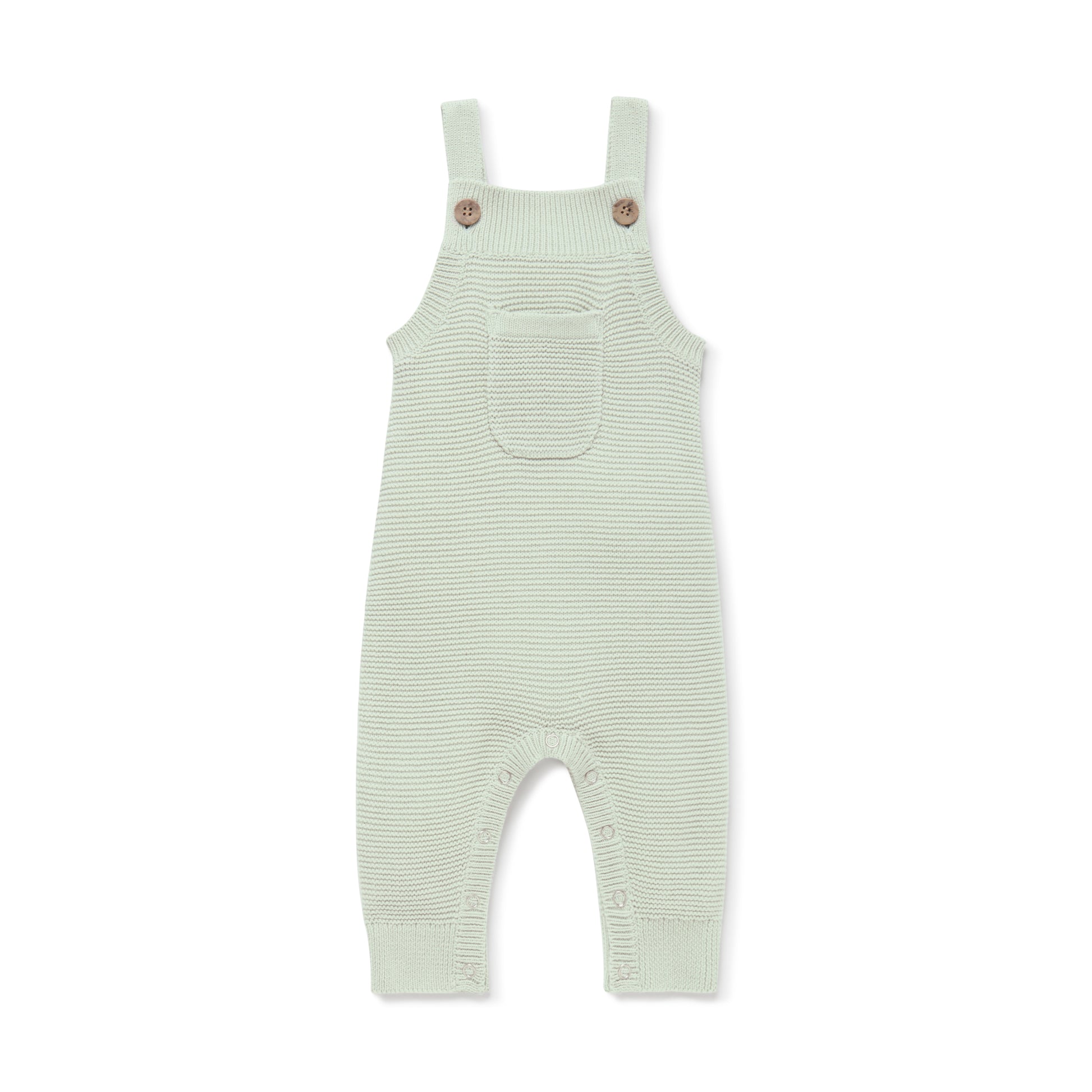 Aster and Oak Sage Knit Pocket Overalls | Rompers & Playsuits | Bon Bon Tresor