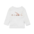 Aster and Oak Fox Friends Print Long Sleeve Top | Tops & T-Shirts | Bon Bon Tresor