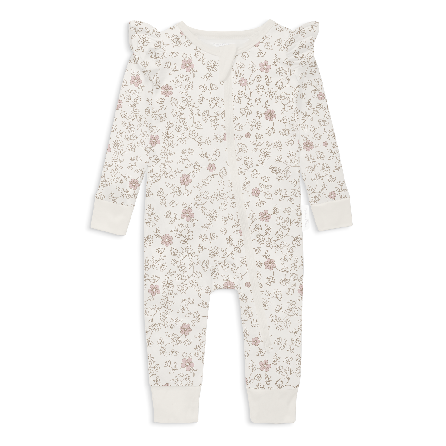 Aster and Oak Pippy Floral Zip Romper