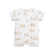 Aster and Oak Teddy Picnic Zip Romper | Rompers & Playsuits | Bon Bon Tresor