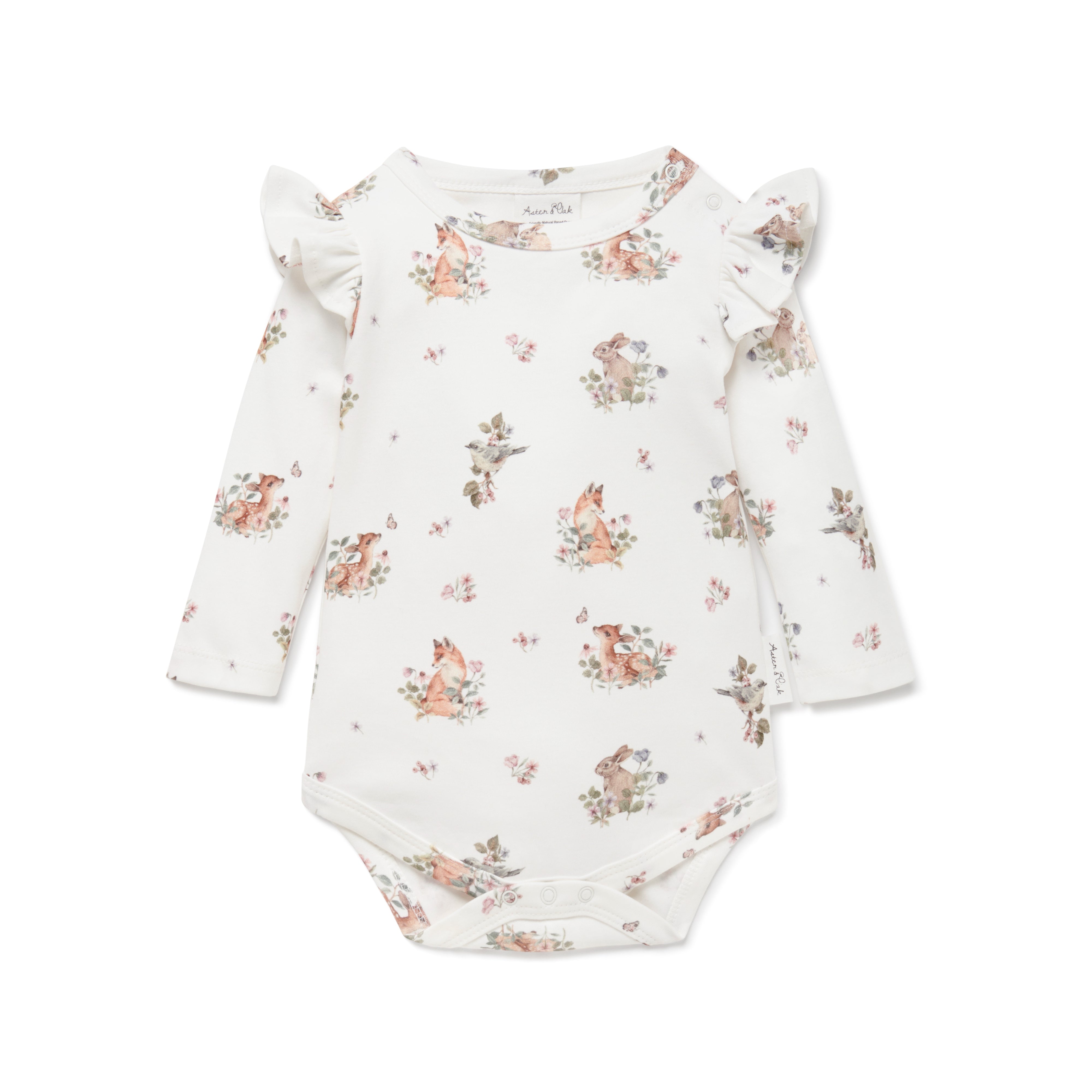 Aster and Oak Vintage Meadow Flutter Onesie | Tops & T-Shirts | Bon Bon Tresor