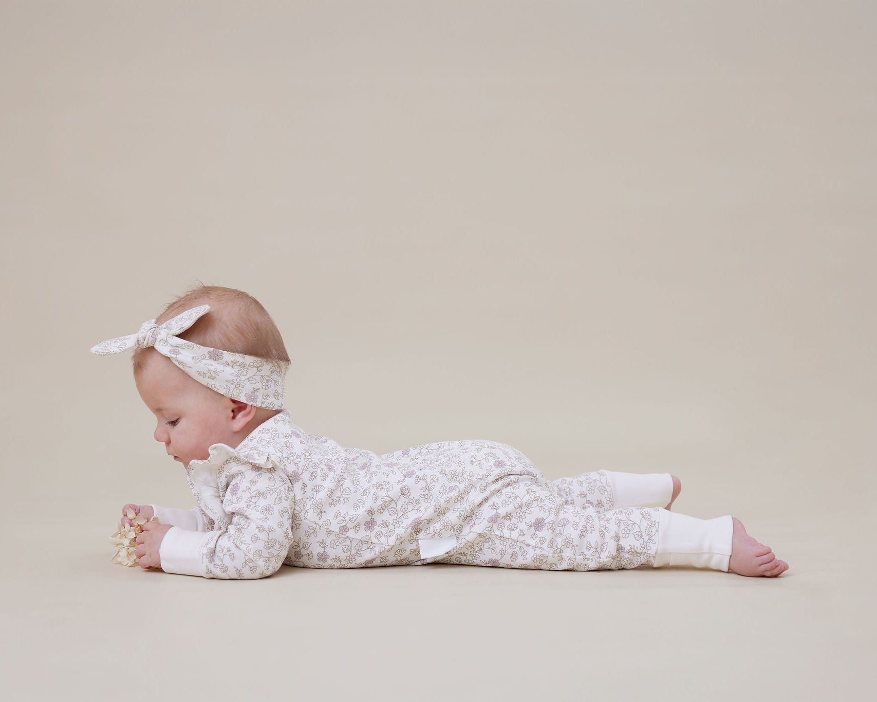 Aster and Oak Pippy Floral Zip Romper