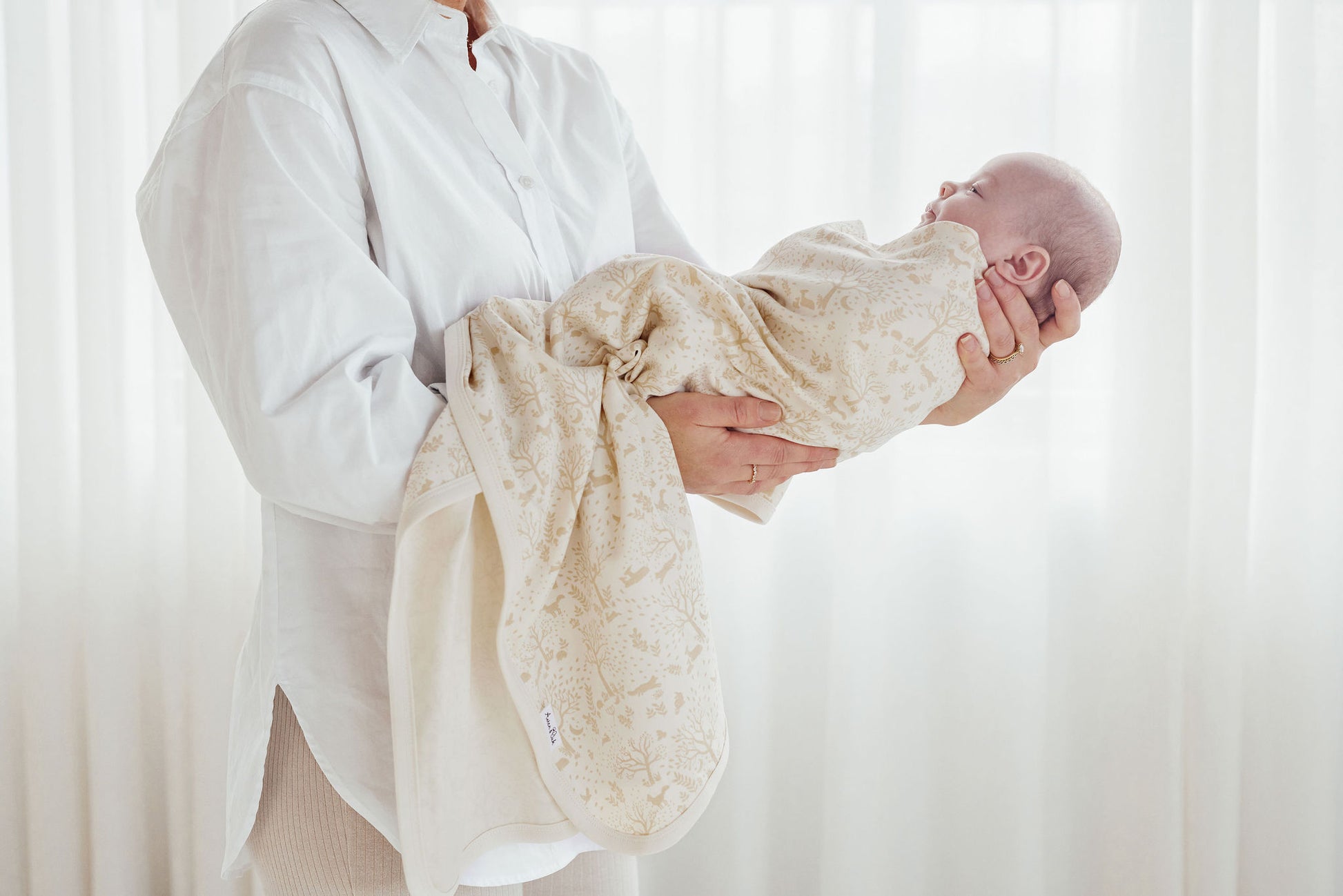 Aster and Oak Woodland Distsy Baby Wrap | Wraps & Swaddles | Bon Bon Tresor