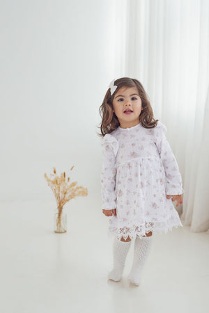 Aster and Oak Posie Floral Ruffle Dress | Dresses & Skirts | Bon Bon Tresor