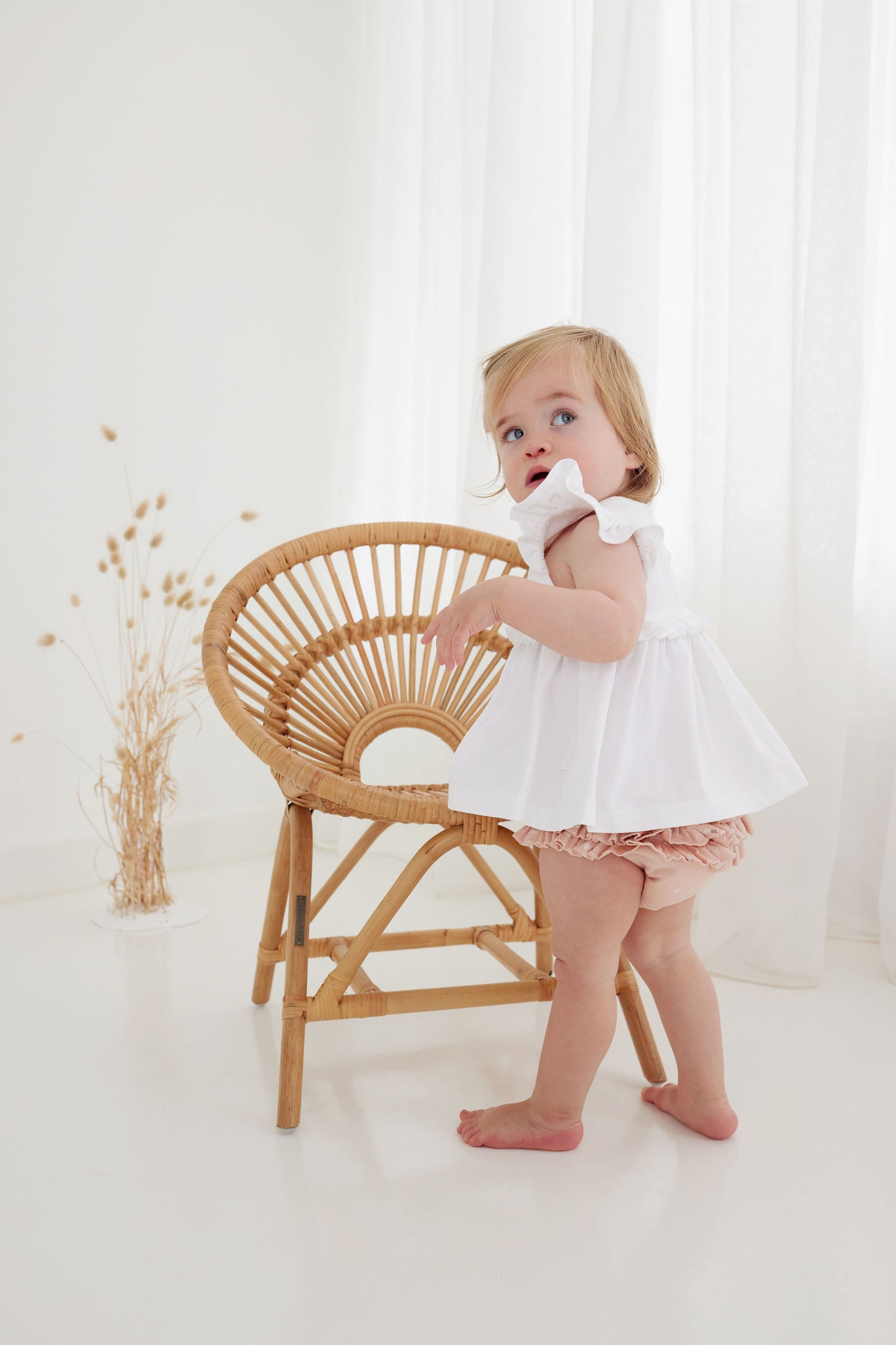 Aster and Oak Embroidered Ruffle Top | Tops | Bon Bon Tresor