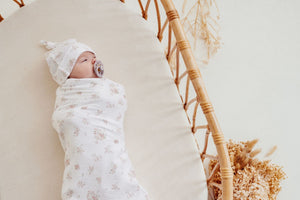 Aster and Oak Posie Floral Baby Wrap | Wraps & Swaddles | Bon Bon Tresor