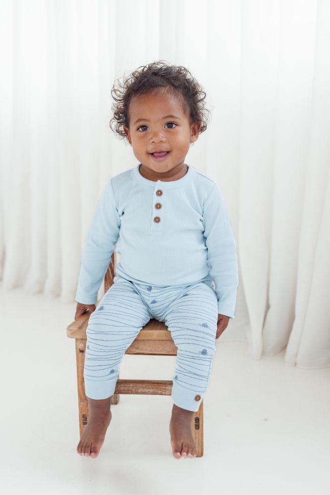 Aster and Oak Striped Seal Rib Legging | Pants & Shorts | Bon Bon Tresor
