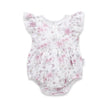 Aster and Oak Baby girls Daisy Floral Bubble Romper | Rompers & Playsuits | Bon Bon Tresor