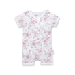 Aster and Oak Baby Girls Daisy Floral Zip Romper | Rompers & Playsuits | Bon Bon Tresor