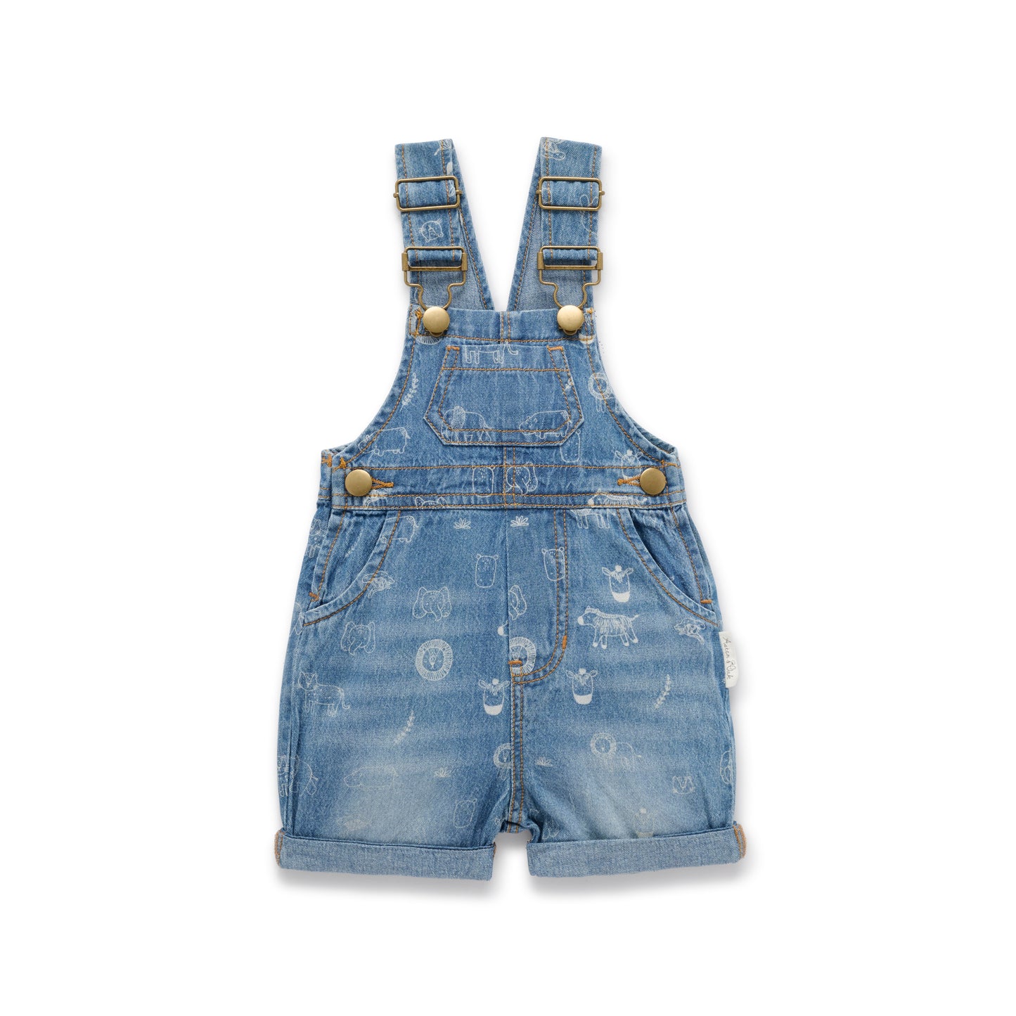 Aster and Oak Baby Boys Denim Safari Overalls | Rompers & Playsuits | Bon Bon Tresor