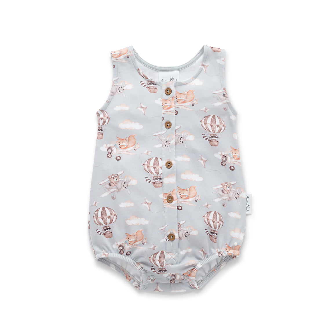 Aster and Oak Flying Friends Bubble Romper | Rompers & Playsuits | Bon Bon Tresor