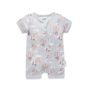Aster and Oak Flying Friends Zip Romper | Rompers & Playsuits | Bon Bon Tresor