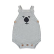 Aster and Oak Grey Marle Koala Knit Romper | Rompers & Playsuits | Bon Bon Tresor