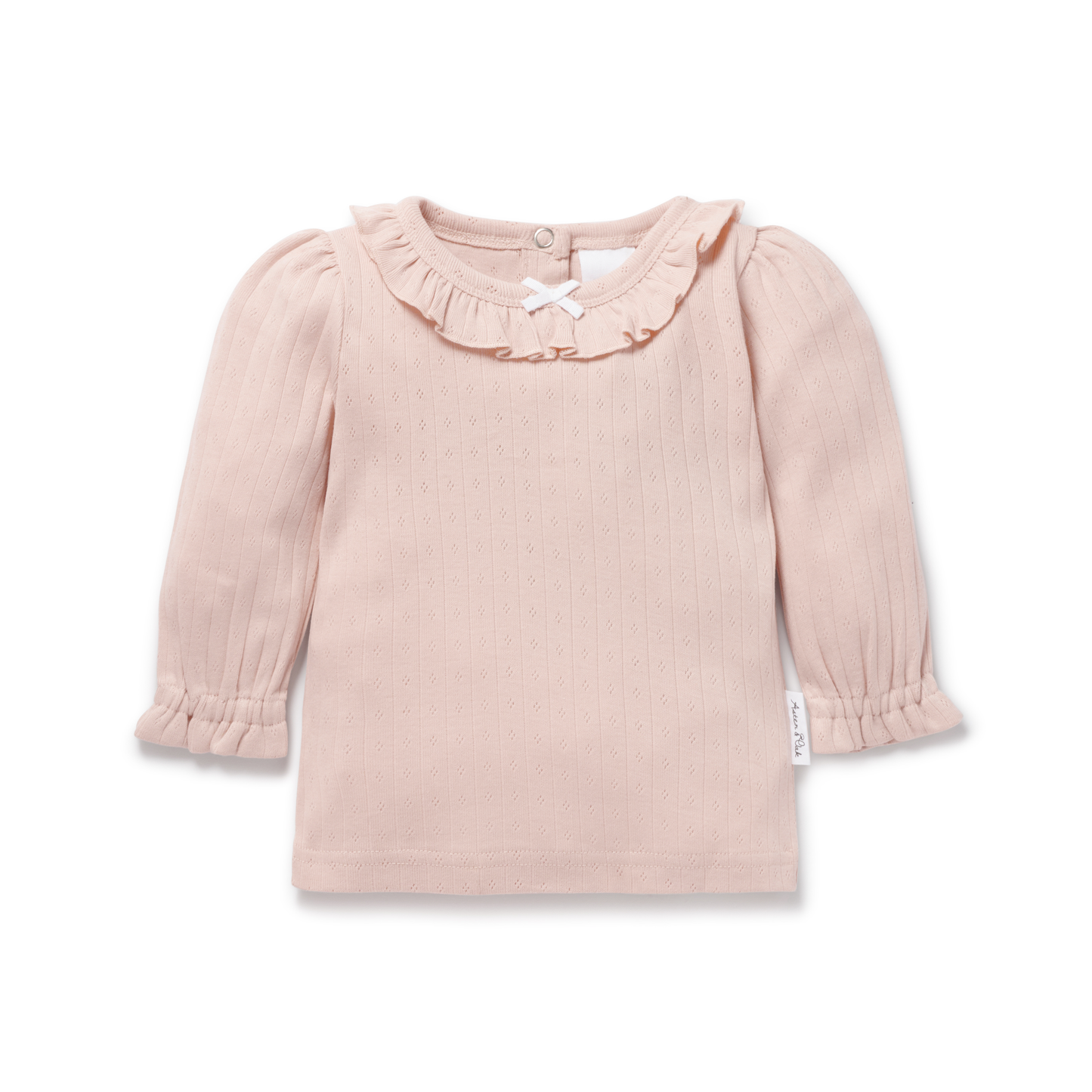 Aster and Oak Rose Blush Long Sleeve Rib Top | Tops | Bon Bon Tresor