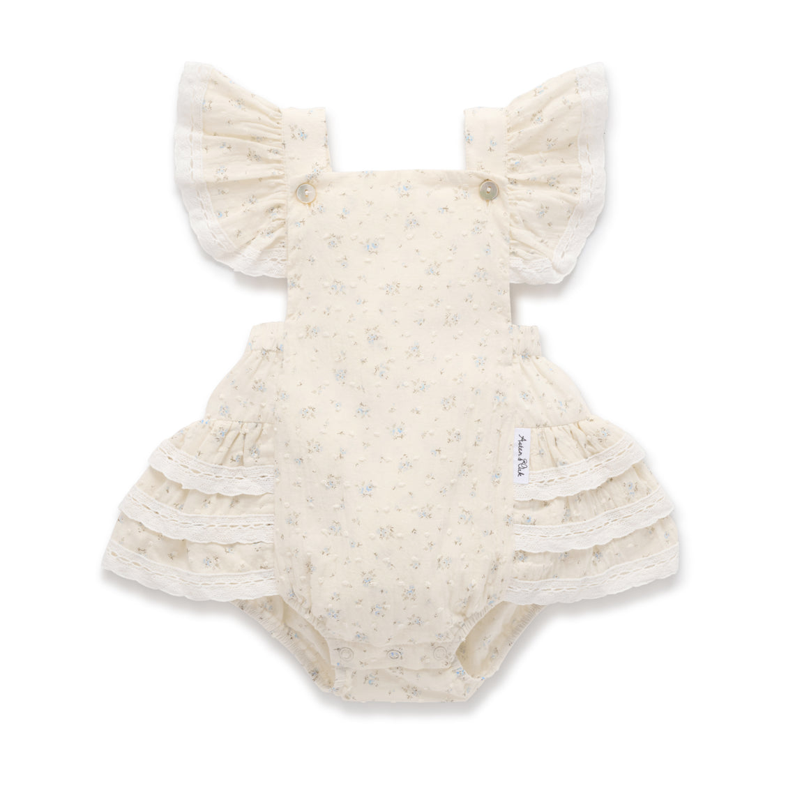 Aster and Oak Sofia Floral Lace Playsuit | Rompers & Playsuits | Bon Bon Tresor