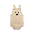 Aster and Oak Taupe Kangaroo Knit Romper | Rompers & Playsuits | Bon Bon Tresor