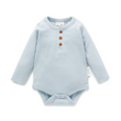 Aster and Oak Winter Sky Rib Onesie | Rompers & Playsuits | Bon Bon Tresor
