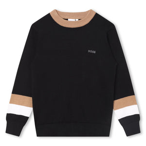 BOSS KIDSWEAR Black Knit Sweater | Sweaters & Knitwear | Bon Bon Tresor