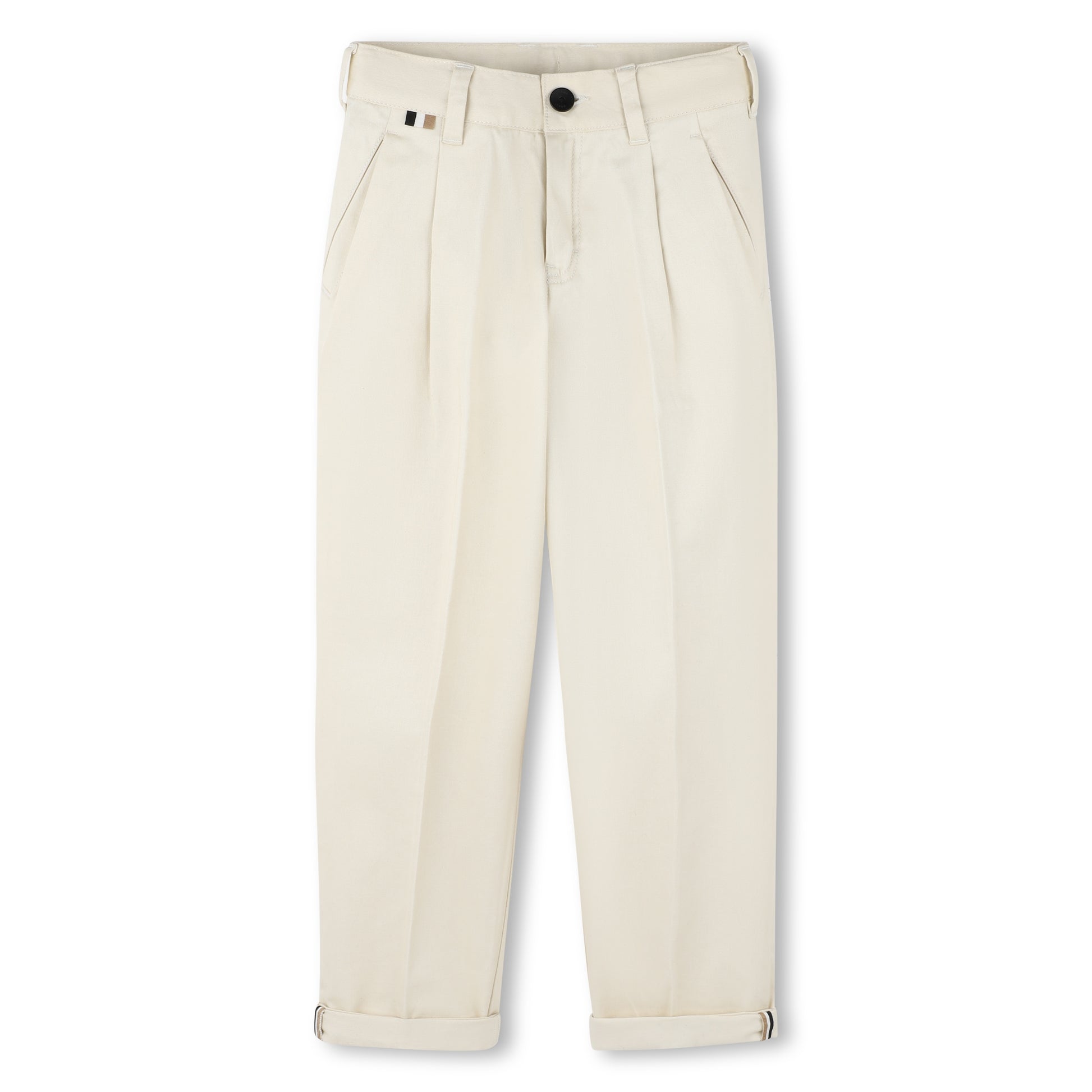 BOSS KIDSWEAR Boys Light Beige Chino Trousers | Pants & Shorts | Bon Bon Tresor