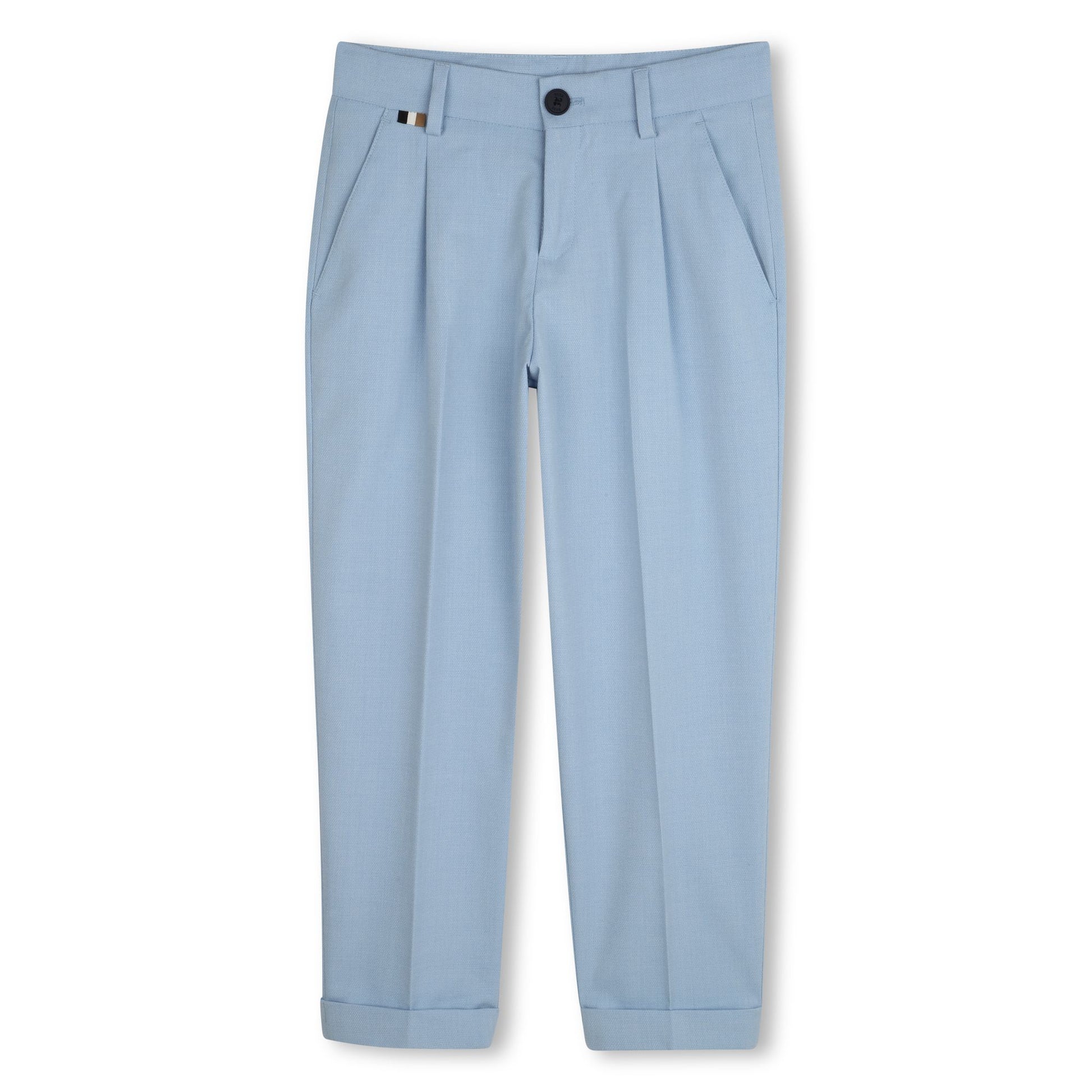 BOSS KIDSWEAR Boys Persian Blue Suit Trousers | Suits & Sets | Bon Bon Tresor