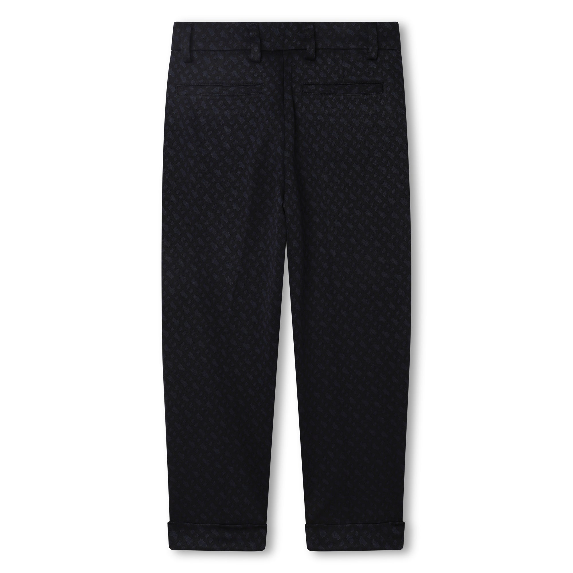 BOSS KIDSWEAR Electric Blue Monogram Suit Trousers | Suits & Sets | Bon Bon Tresor