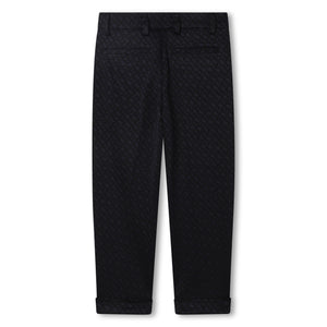 BOSS KIDSWEAR Electric Blue Monogram Suit Trousers | Suits & Sets | Bon Bon Tresor