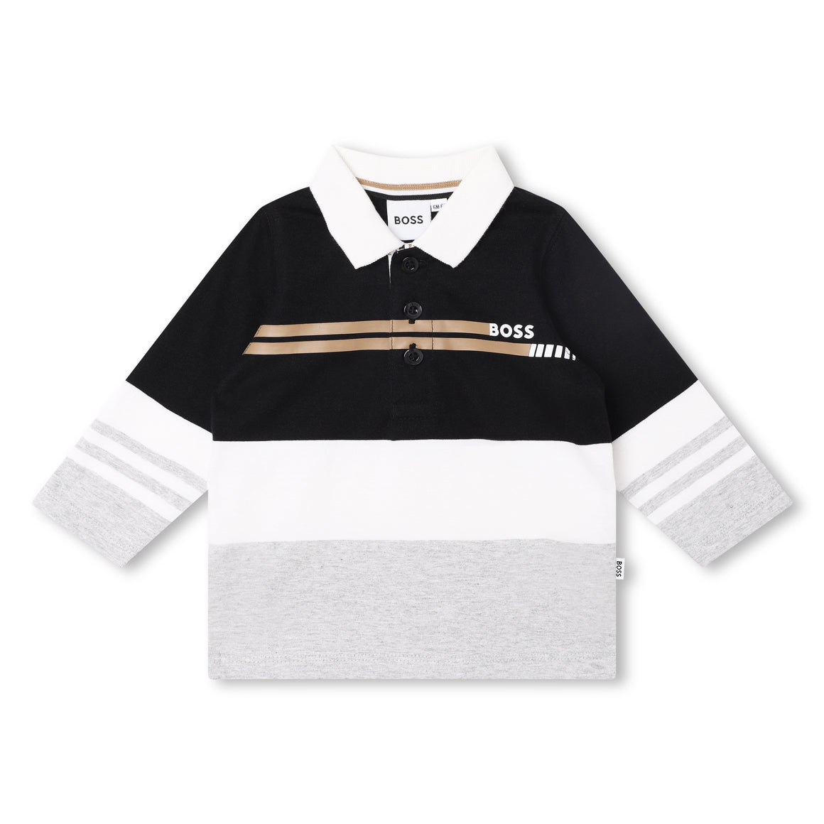 BOSS KIDSWEAR Infant Long Sleeve Polo | Tops & T-Shirts | Bon Bon Tresor