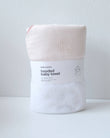 Babu Terry Hooded Baby Towel - Petal with Rose Trim | Towels & Robes | Bon Bon Tresor