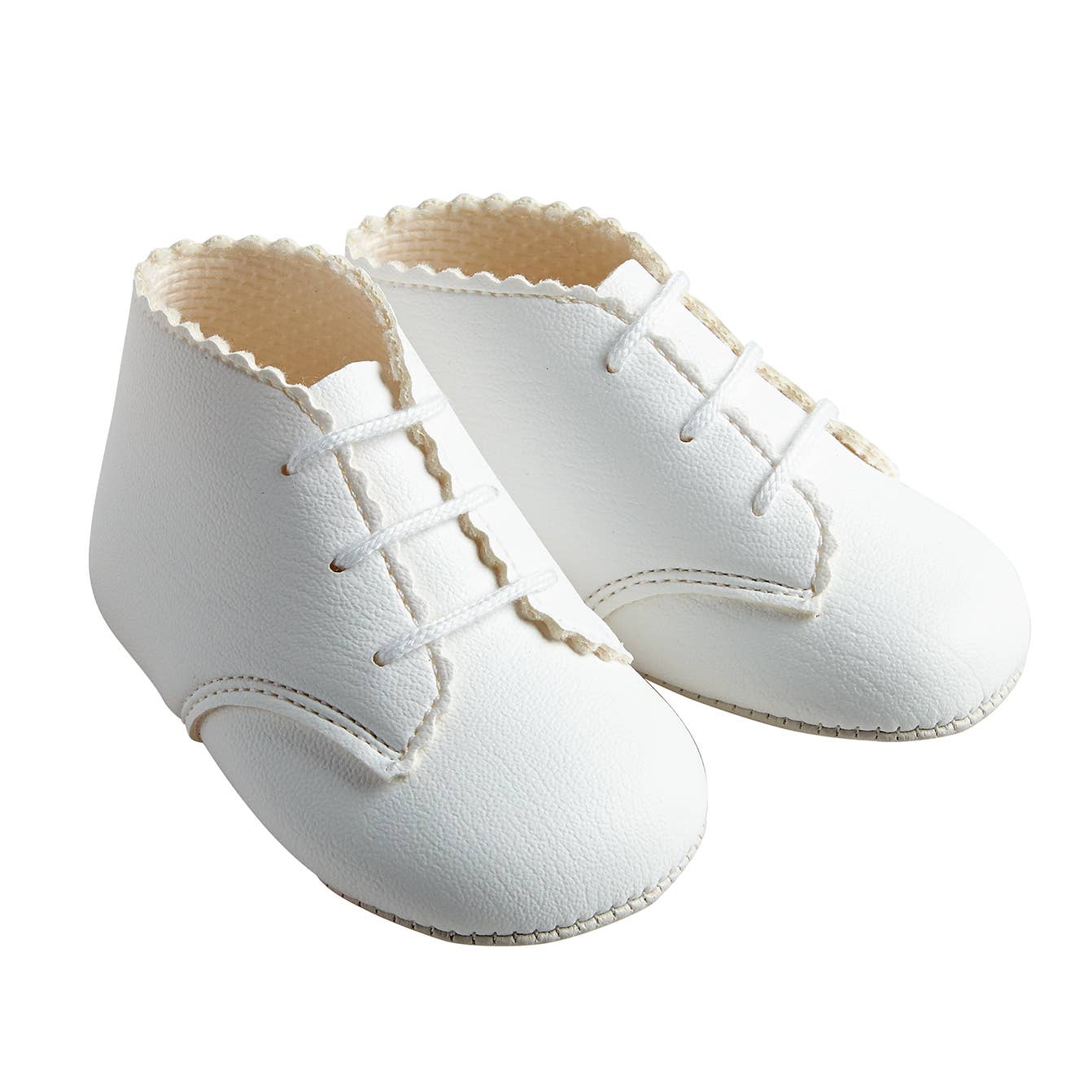 Baypods Soft Sole Lace Up Bootee - White | Dress Shoes | Bon Bon Tresor