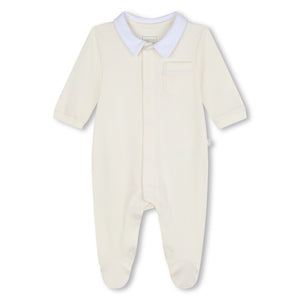 Carrement Beau Cotton Romper Soft Yellow | Rompers & Playsuits | Bon Bon Tresor