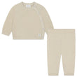 Carrement Beau Stone Knit Cardigan and Pant Set | Sweaters & Knitwear | Bon Bon Tresor