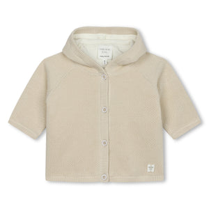 Carrement Beau Stone Knit Hooded Jacket | Sweaters & Knitwear | Bon Bon Tresor
