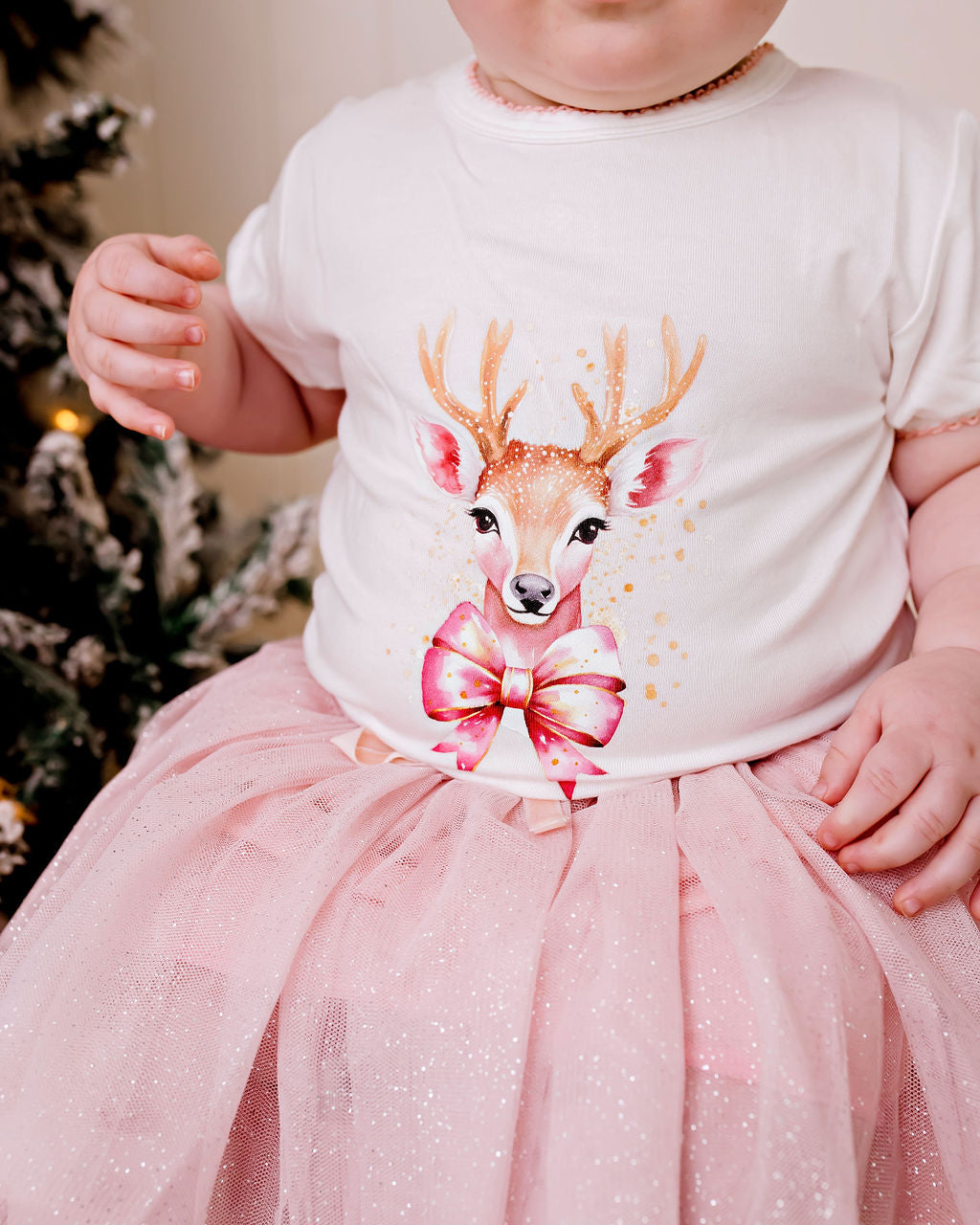 Confetti Kidz Golden Reindeer Tee | Tops & T-Shirts | Bon Bon Tresor