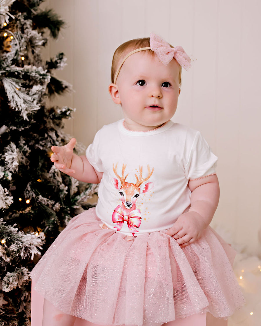 Confetti Kidz Golden Reindeer Tee | Tops & T-Shirts | Bon Bon Tresor