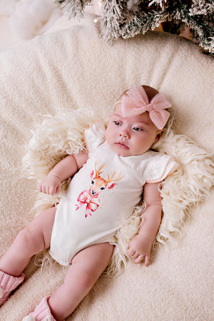 Confetti Kidz Golden Reindeer Bodysuit | Rompers & Playsuits | Bon Bon Tresor