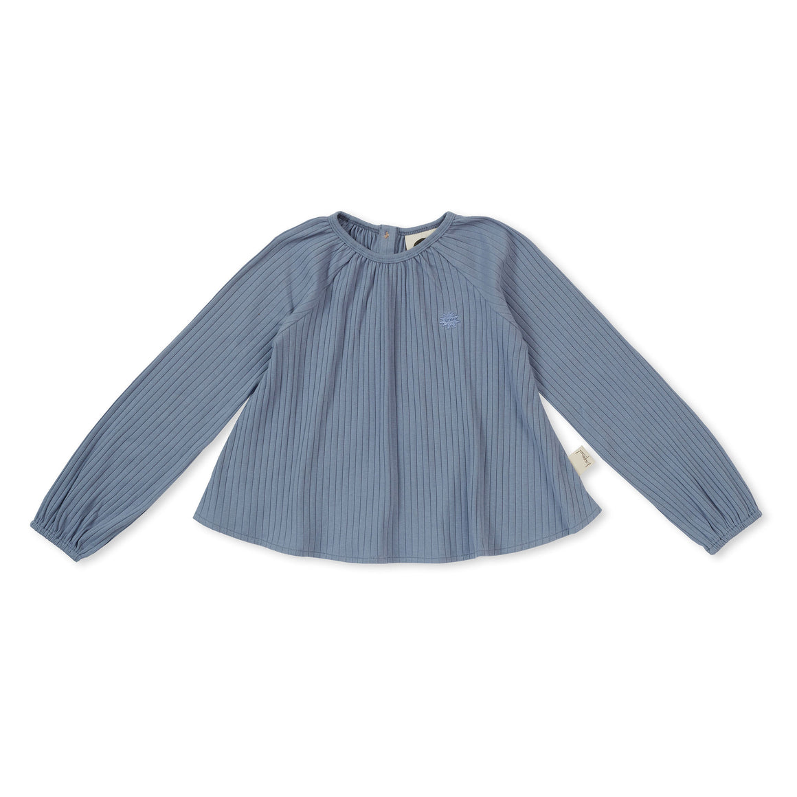 Kapow Kids Cornflower Rib Smock Blouse | Tops & T-Shirts | Bon Bon Tresor