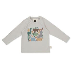 Kapow Kids Dino-Saw Long Sleeve Top | Tops & T-Shirts | Bon Bon Tresor