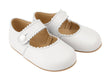 Early Days Emma Leather Bar Shoes - White | Dress Shoes | Bon Bon Tresor