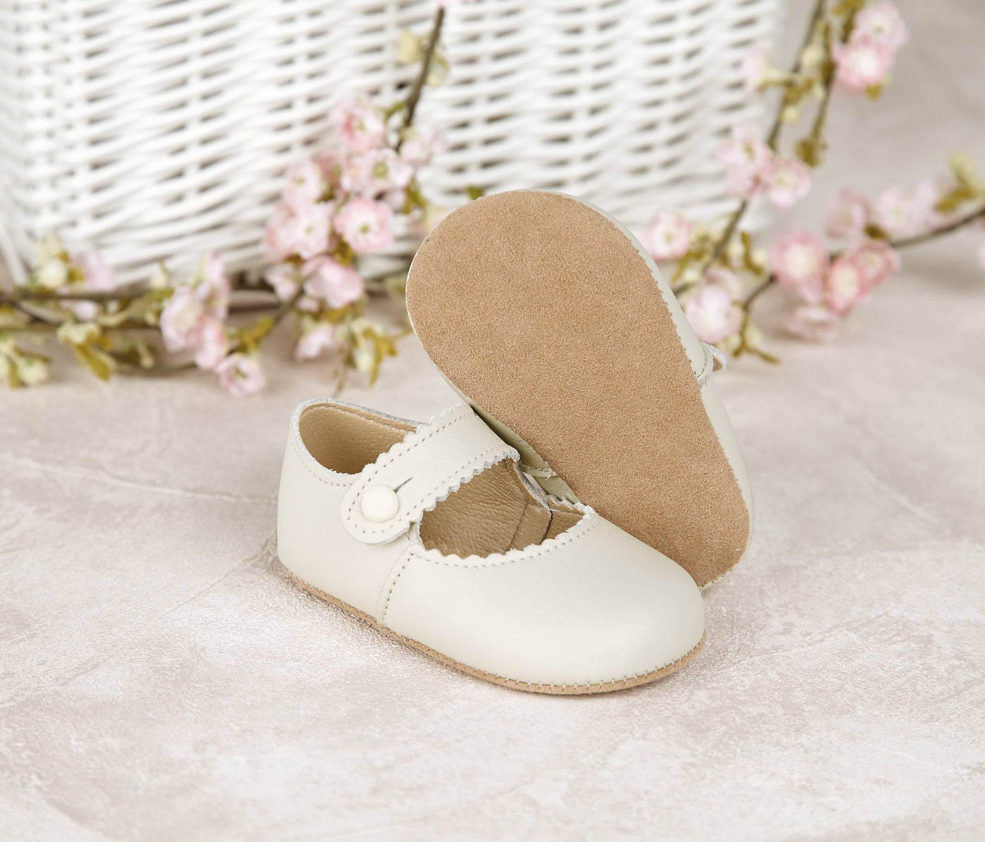 Early Days Emma Leather Bar Shoes - White | Dress Shoes | Bon Bon Tresor