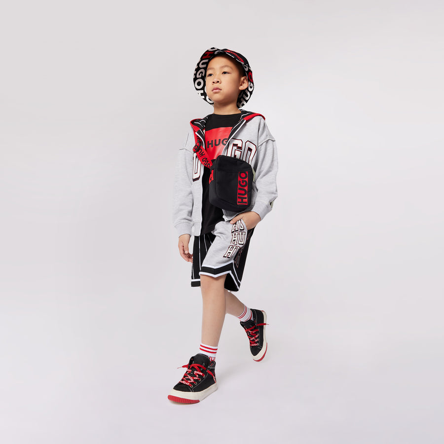 Hugo Kids Boys Short Sleeve T-Shirt - Black | Tops & T-Shirts | Bon Bon Tresor