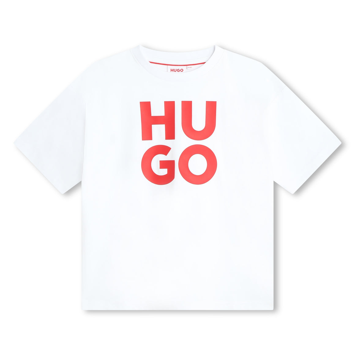 Hugo Kids Boys Short Sleeve T-Shirt - White | Tops & T-Shirts | Bon Bon Tresor