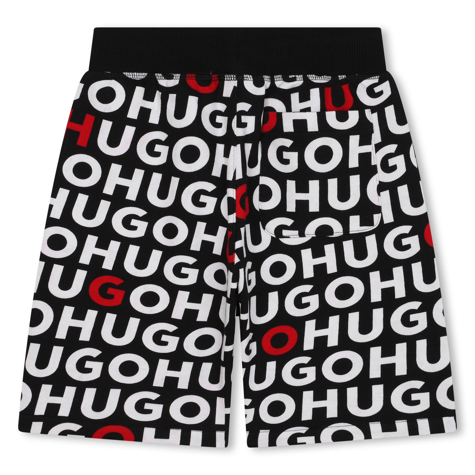 Hugo Kids Boys Monogram Shorts Black