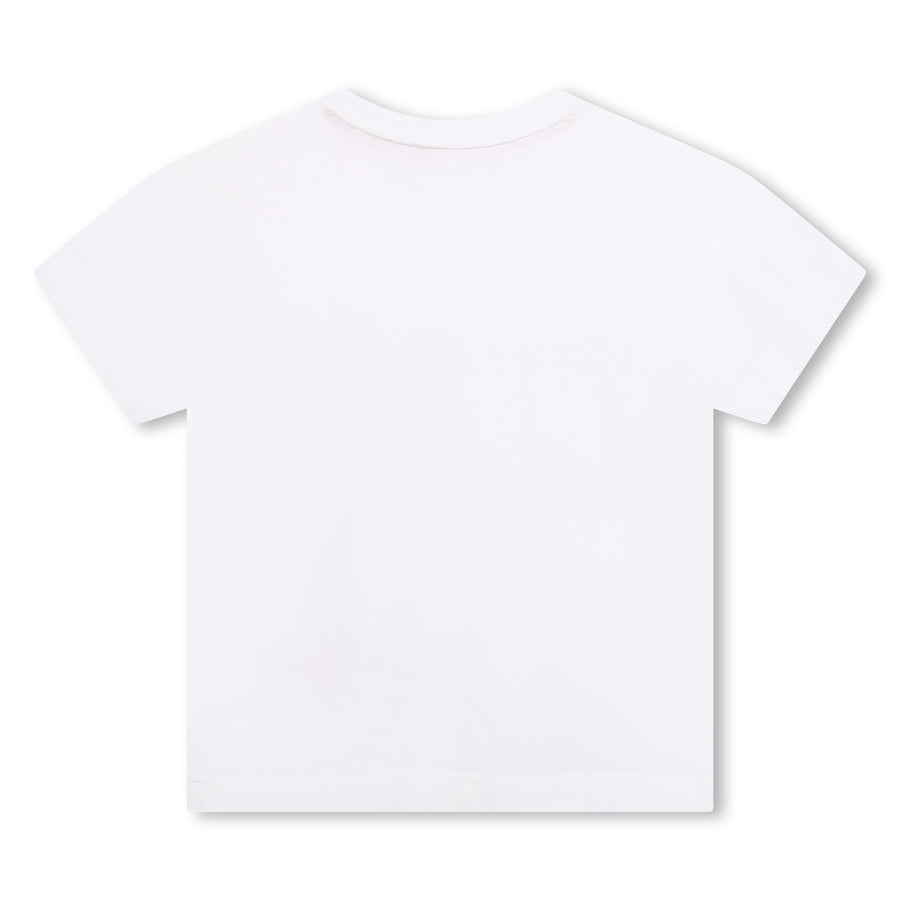 Hugo Kids Girls Short Sleeve T-Shirt - White | Tops & T-Shirts | Bon Bon Tresor