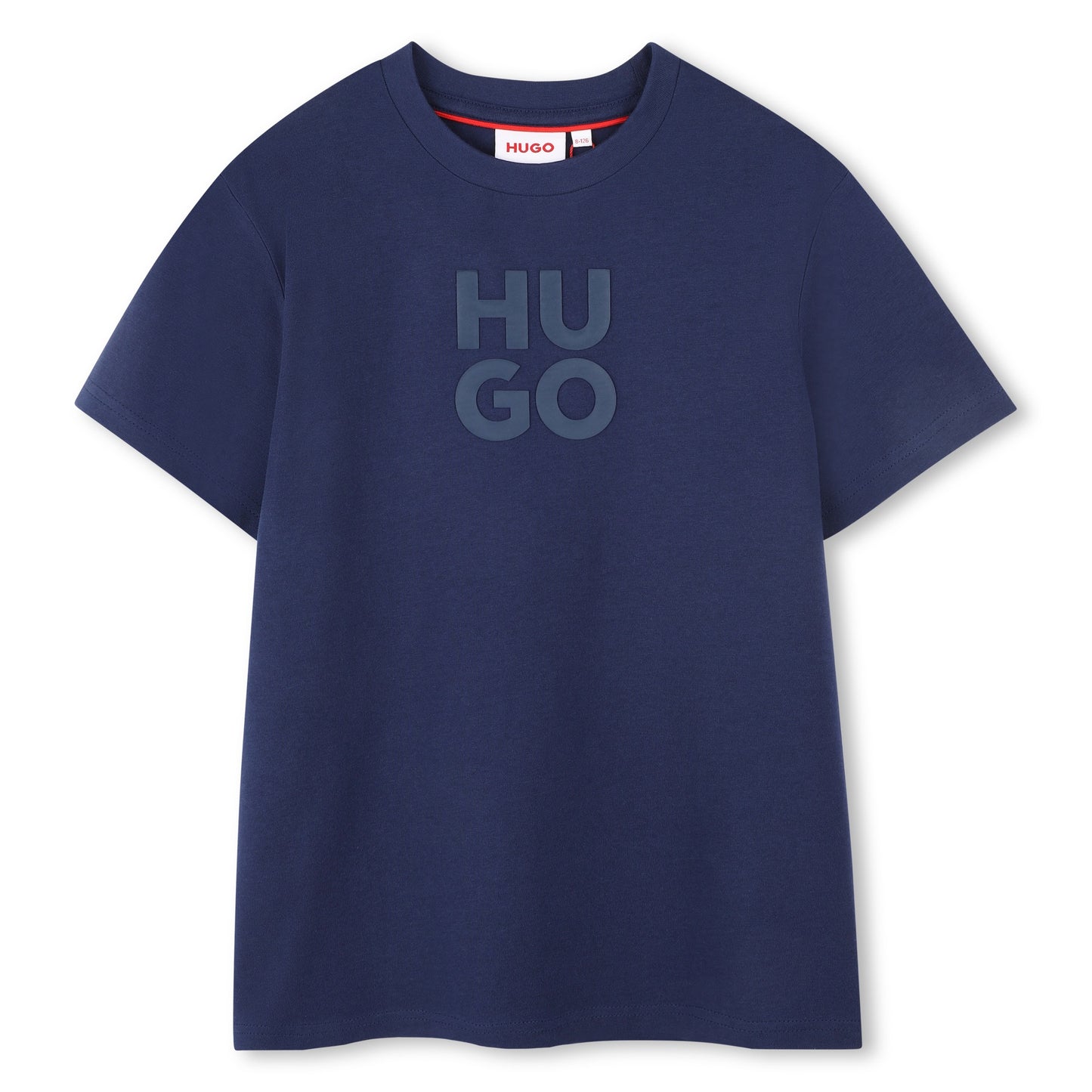 Hugo Kids Boys Short Sleeve Cotton T-Shirt - Blue