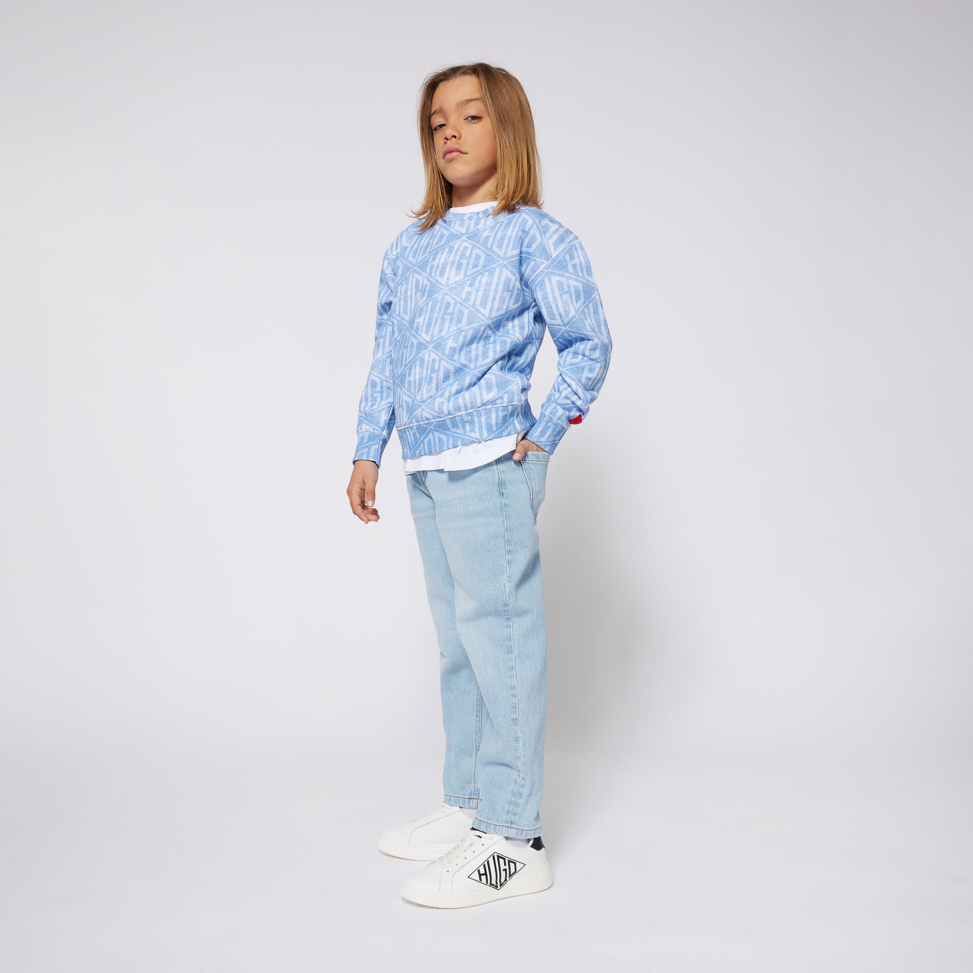 Hugo Kids Boys Loose Fit Denim Jeans