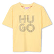 Hugo Kids Girls Studded Logo Short Sleeve T-Shirt