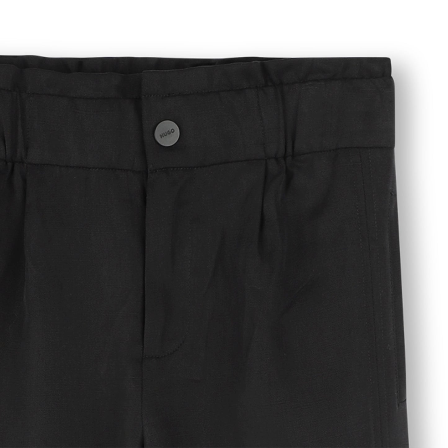 Hugo Kids Girls Black Loose Trousers With Pockets